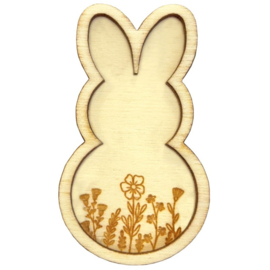 Needle Minder Bothy Designs - Wooden Bunny - Bothy Threads    bt-xa71