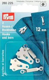 Prym Broek en Rokhaken Zilverkleurig 12 mm 265 225