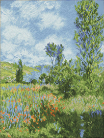 Diamond Dotz View of Vetheuil (après Claude Monet) - Needleart World   nw-dd12-069
