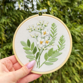 Vrij borduren pakket Achillea Ptarmica - Milpoint     mil-e1-018k