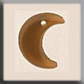 Glass Treasures Sm. Crescent Moon-M. Light Topaz - Mill Hill   mh-12185