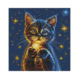 Borduurpakket Kitten’s Secret Stars - Collection d'Art      cda-bc8116