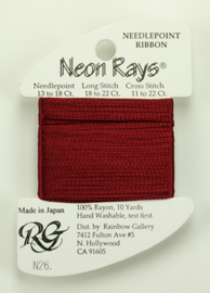 Neon Rays Burgundy - Rainbow Gallery    rg-n026