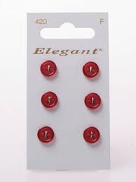 Knopen Elegant - Rood / 420