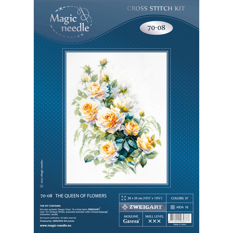 Borduurpakket The Queen of Flowers - Magic Needle     ci-070-008