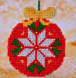 Diamond Dotz Red Bauble Picture - Needleart World    nw-dd02-021