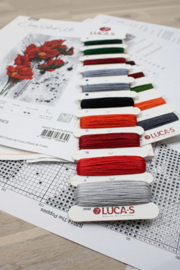 Borduurpakket The Poppies - Luca-S    ls-b7014