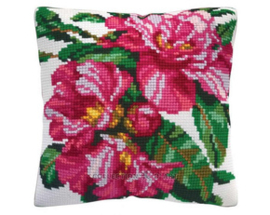 Kussen uittel borduurpakket Azalea - Collection d'Art    cda-5488cc