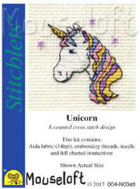 Borduurpakket Unicorn - Mouseloft    ml-004-n03