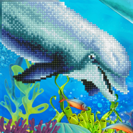 Diamond Art Dolphin - Leisure Arts    la-das-50492