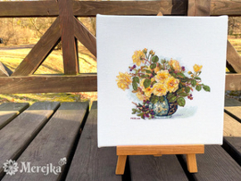 Borduurpakket Roses and Berries - Merejka   mer-k207