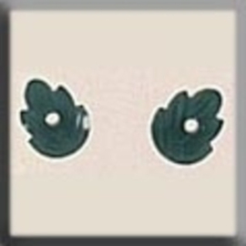 Glass Treasures Petite Leaves-Matte Dark Grren (2) - Mill Hill mh-12230