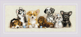 Borduurpakket Puppies - RIOLIS    ri-2221