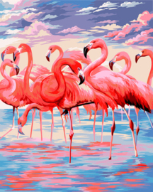 Schilderen op nummer Pink Lake - Collection d'Art  cda-pbn-h112