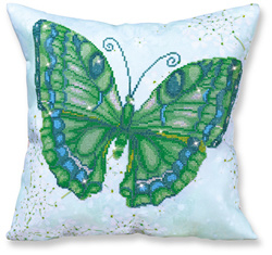 Diamond Dotz Kussen - Papillon Vert - Needleart World    nw-dd16-008