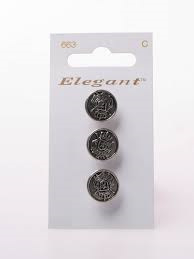 Knopen Elegant - Zilver / 663