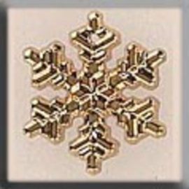 Glass Treasures Medium Snowflake-Gold - Mill Hill    mh-12038