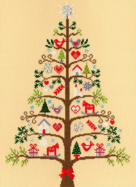 Boduurpakket Christmas - Scandi Tree - Bothy Threads    bt-xx09