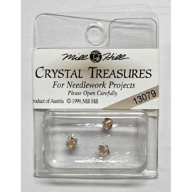 Crystal Treasures Rondele Light Colorado Topaz AB /3 - Mill Hill     mh-13079