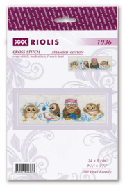 Borduurpakket The Owl Family - RIOLIS    ri-1936