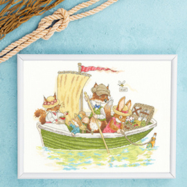 Borduurpakket Simon Taylor-Kielty - Ahoy There! - Bothy Threads Borduurpakket Simon Taylor-Kielty - Ahoy There! - Bothy Threads    bt-xbr02