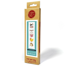 Borduurpakket Bookmark - Farmyard Friends - ckc-bm-017