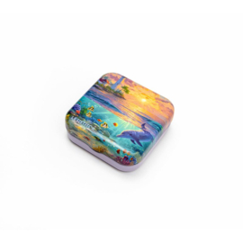 Dolphin Paradise Metallic Box - Leti Stitch    leti-25645