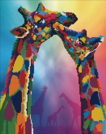 Diamond Art Giraffes - Leisure Arts    la-da03-50463