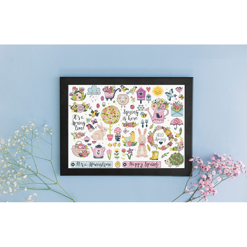 Borduurpakket Spring Sampler - Leti Stitch   leti-l9937