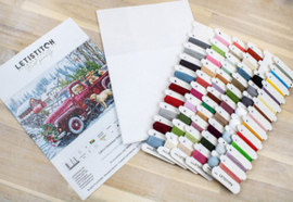 Borduurpakket Christmas Delivery - Leti Stitch   leti-l8014