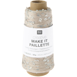 Creative Make It Paillette 50 g 305 m - zilver - 001