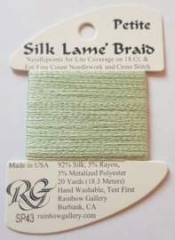 Petite Silk Lamé Braid Lite Mint - Rainbow Gallery     rg-sp43
