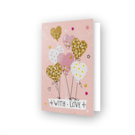 Diamond Dotz Greeting Card Love Balloons - Needleart World    nw-ddg-016