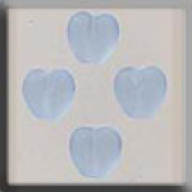 Glass Treasures Small Channeled Heart-Matte Saph - Mill Hill mh-12083