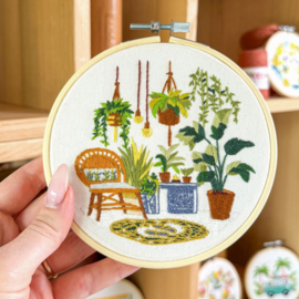 Vrij borduren pakket Little Greenhouse - Milpoint     mil-e1-006k