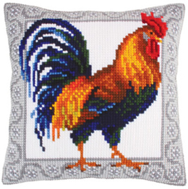 Kussen borduurpakket Gallic Rooster - Collection d'Art    cda-5252