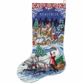 Borduurpakket Fairytale Christmas Stocking - PANNA    pan-7166-pr