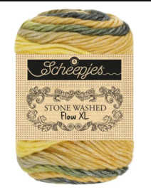 Stone washed flow XL Bruin Geel 16 / Haze