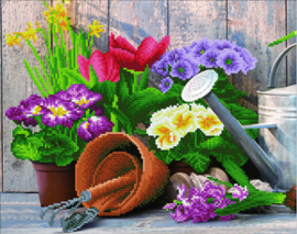 Diamond Art Spring Gardening - Leisure Arts    la-da03-50449