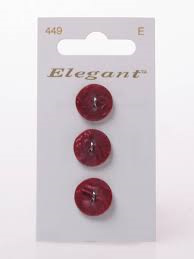 Knopen Elegant - Bordeaux Rood / 449