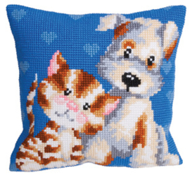 Kussen borduurpakket Les Amis - Collection d'Art    cda-5110