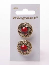 Knopen Elegant - Rood / 429