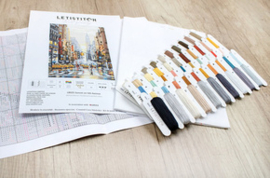 Borduurpakket Sunset on 5th Avenue - Leti Stitch    leti-l8025