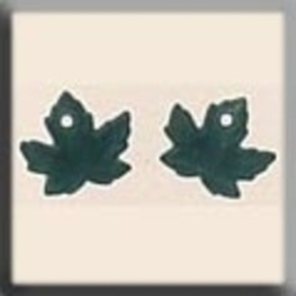 Glass Treasures Maple Leaf-Matte Tourmaline (2) - Mill Hill mh-12200