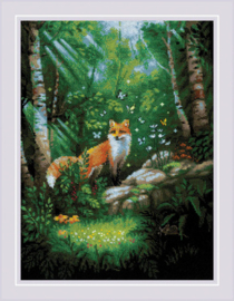 Borduurpakket Fox in the Forest - RIOLIS    ri-2251