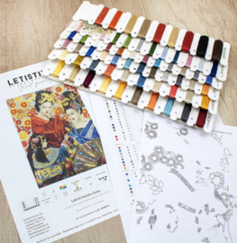 Borduurpakket Geisha Song - Leti Stitch  leti-l8018