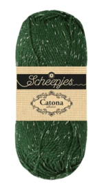 Scheepjes Catona Shine Zilver Groen 525-S / Fir - Silver