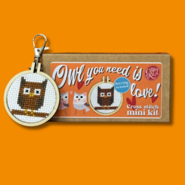 Borduurpakket Matchbox Owl You Need is Love! - ckc-mb-129