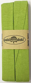 Oaki Doki Tricot de Luxe  / Jersey Biaisband / Lime Groen 448