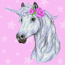 Diamond Art Unicorn - Leisure Arts    la-da02-49298